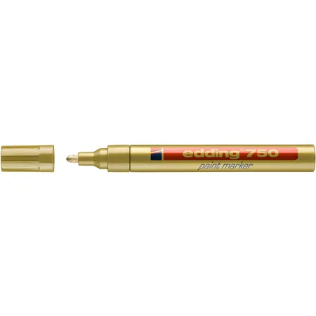 Bild von edding 750 Permanent Lackmarker Gold Mittel Rundspitze 2 - 4 mm