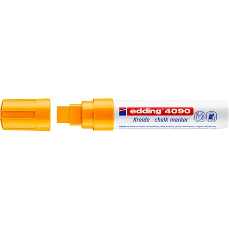 Bild von Kreidemarker 4090 neonorange - 5 ST, Strich-B.4-15mm Keilspitze EDDING