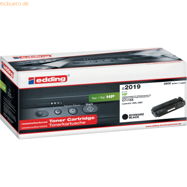 Bild von edding Tonerpatrone Toner kompatibel mit HP C7115X black