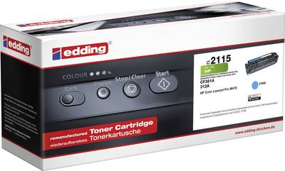 Bild von Edding, Toner, EDD-2115 - Tonereinheit Kompatibel - Cyan (C)