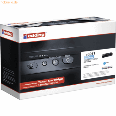 Bild von edding Tonerpatrone Toner kompatibel mit Samsung CLT-C504S cyan