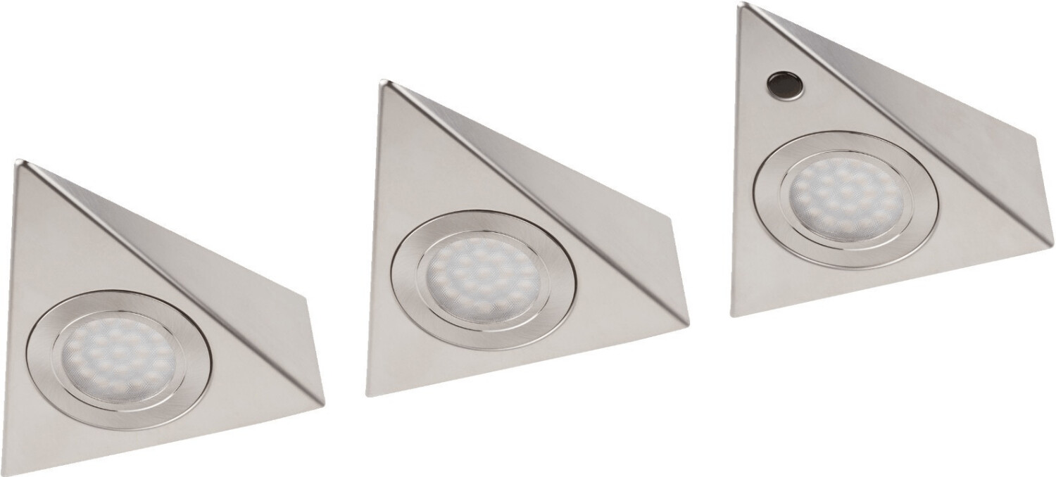 Bild von Müller-Licht Trios LED-Unterbauleuchte mit Bewegungsmelder LED LED fest eingebaut 8W Warmweiß Silber
