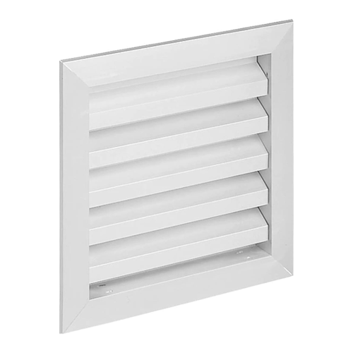 Bild von Wetterschutzgitter Aluminium eloxiert für Mauereinbau 600 x 600 mm Lüftungsgitter