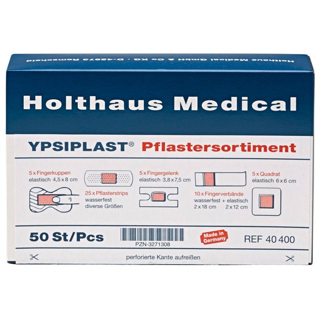 Bild von HOLTHAUS Erste-Hilfe-Set Pflastersortiment 40400, 50-teilig