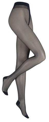 Bild von KUNERT Damen COTTON SOLE 20 -  36/38 - Transparente Strumpfhose mit atmungsaktiver Baumwoll-Sohle - Marine (Blau)