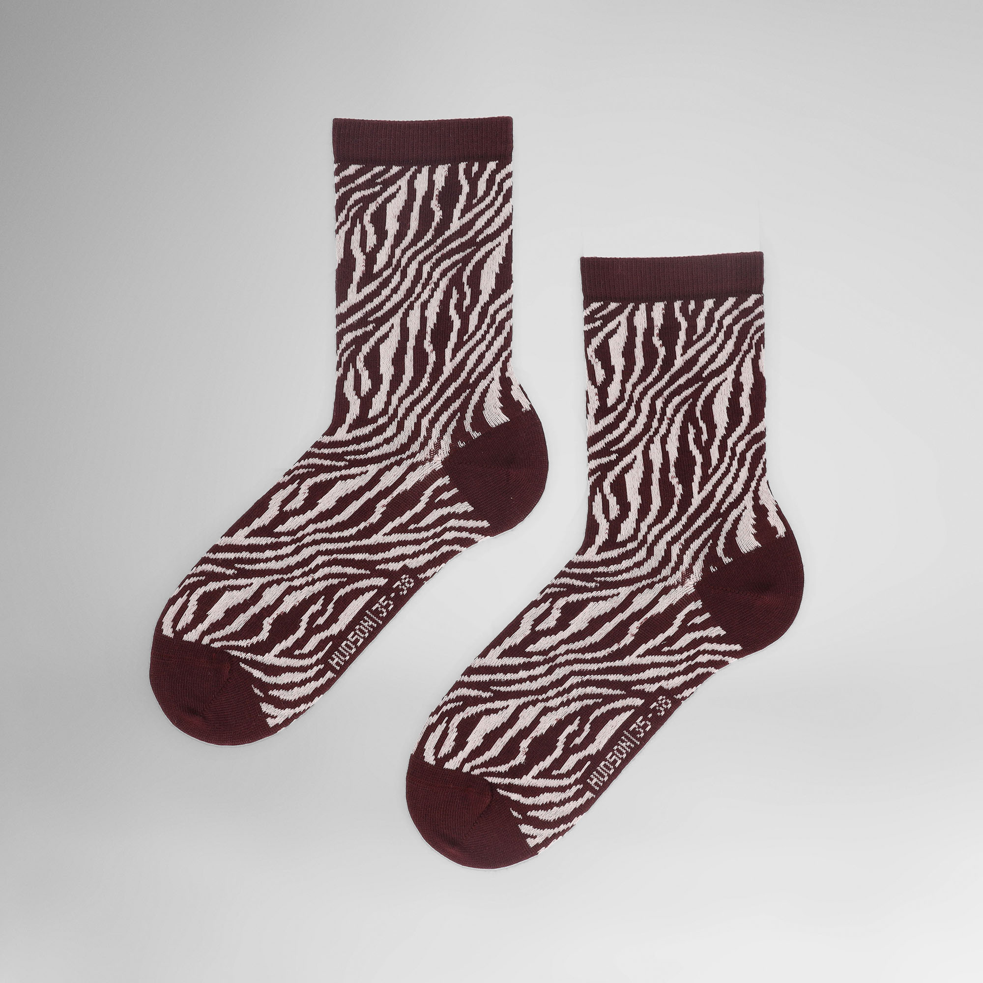 Bild von HUDSON Damen Zebra - 39-42 - Socken mit Zebra-Muster - Deep Red 0540 (Rot)