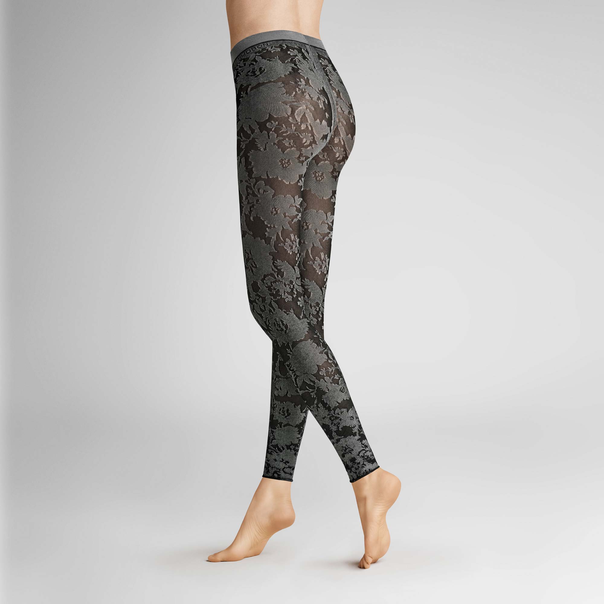Bild von HUDSON Damen Floral - 42-44 - Leggings mit floralem Muster - Black 0005 (Schwarz)