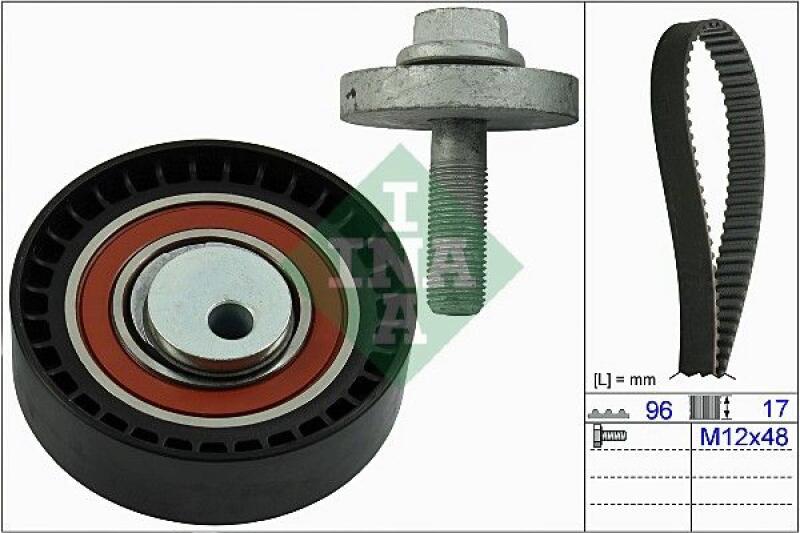 Bild von INA 530 0604 10 Zahnriemensatz Zahnriemen Kit, Zahnriemenkit 96 RENAULT: CLIO 2