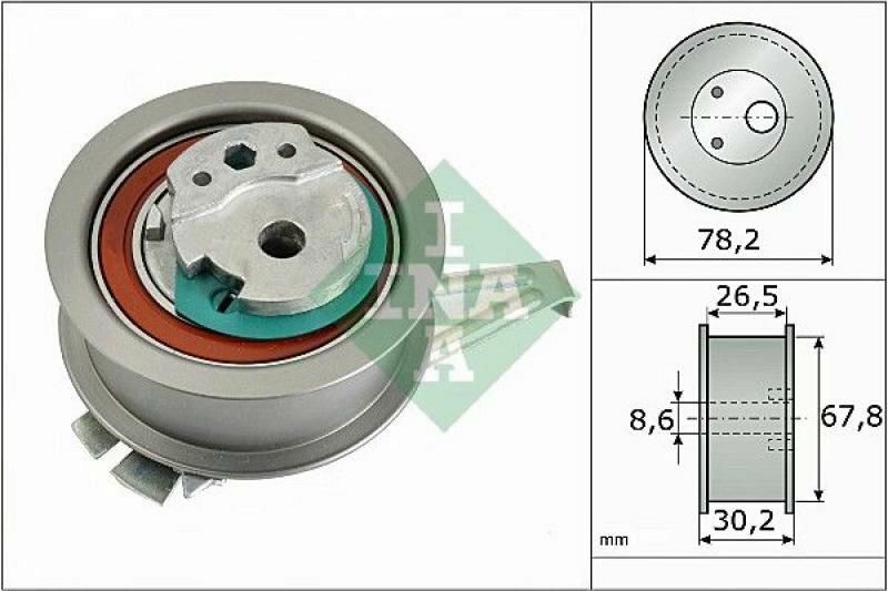 Bild von INA 531 0894 10 Spannrolle Zahnriemen Zahnriemenspannrolle 30,2mm 78,2mm