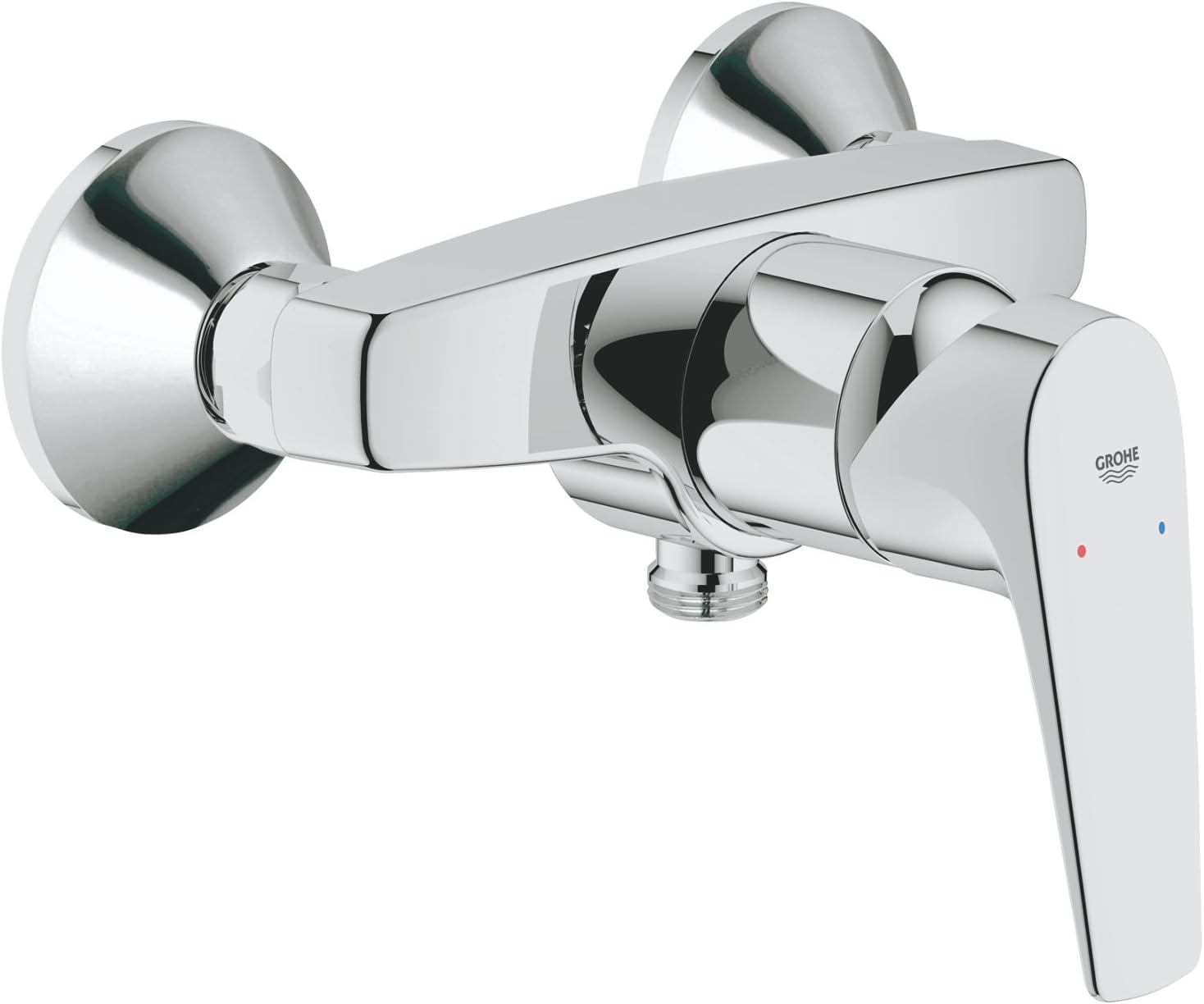 Bild von GROHE Bauflow - Einhand- Brausebatterie (Wandmontage, 1/2", S- Anschlüsse), chrom, 23755000