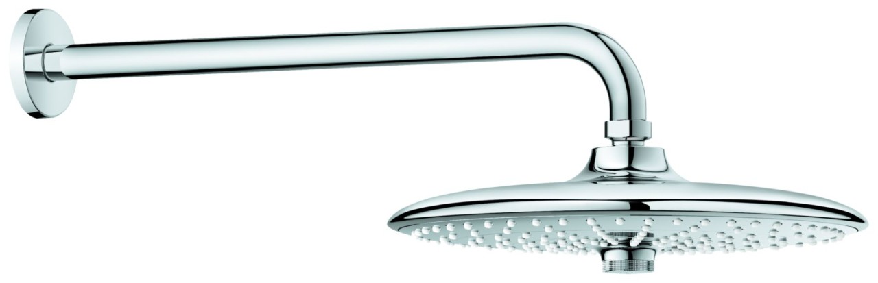 Bild von Grohe Euphoria 260 Kopfbrauseset 380 mm, 3 Strahlarten, GROHE EcoJoy Durchflusskonstanthalter, 26459000
