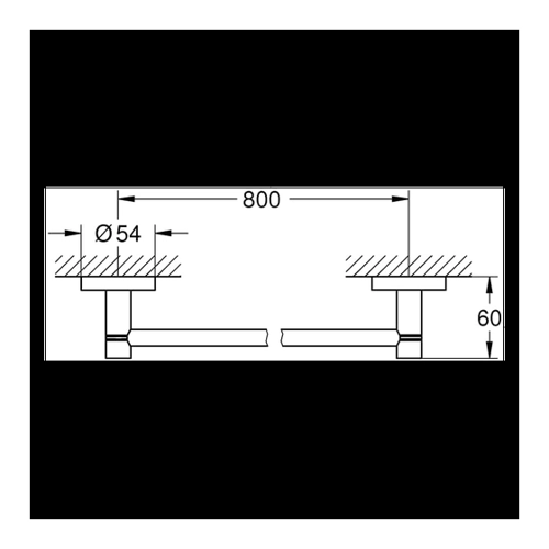 Bild von Grohe Essentials Handtuchstange 800 mm Warm Sunset