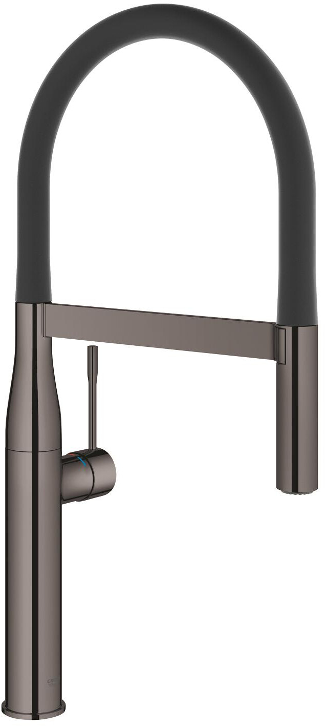 Bild von Grohe Essence Einhand-Spültischbatterie, DN 15, Santopren-Schlauch, SpeedClean Profibrause, Farbe: hard graphite