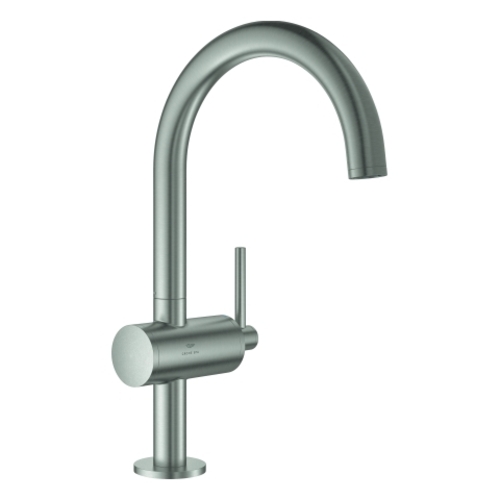 Bild von Grohe Atrio Einhand-Waschtischbatterie, L-Size, Ausladung 166mm, Push-Open Ablaufgarnitur, 24362DC0