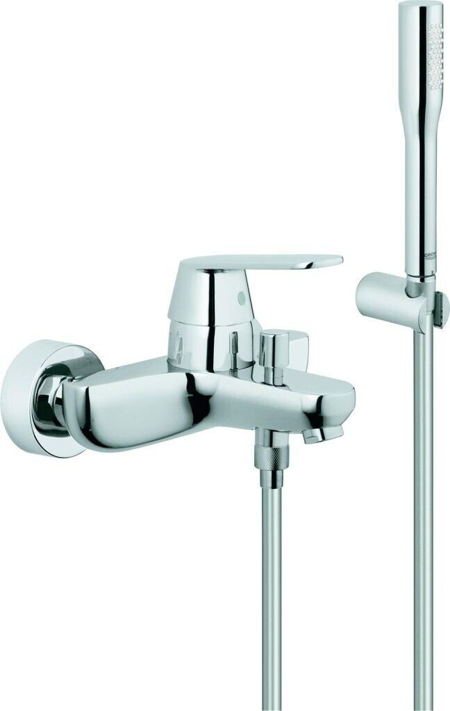 Bild von Grohe Eurosmart Cosmopolitan Einhand-Wannenbatterie, Aufputzmontage, Ausladung 163mm, mit Brausegarnitur, 32832000