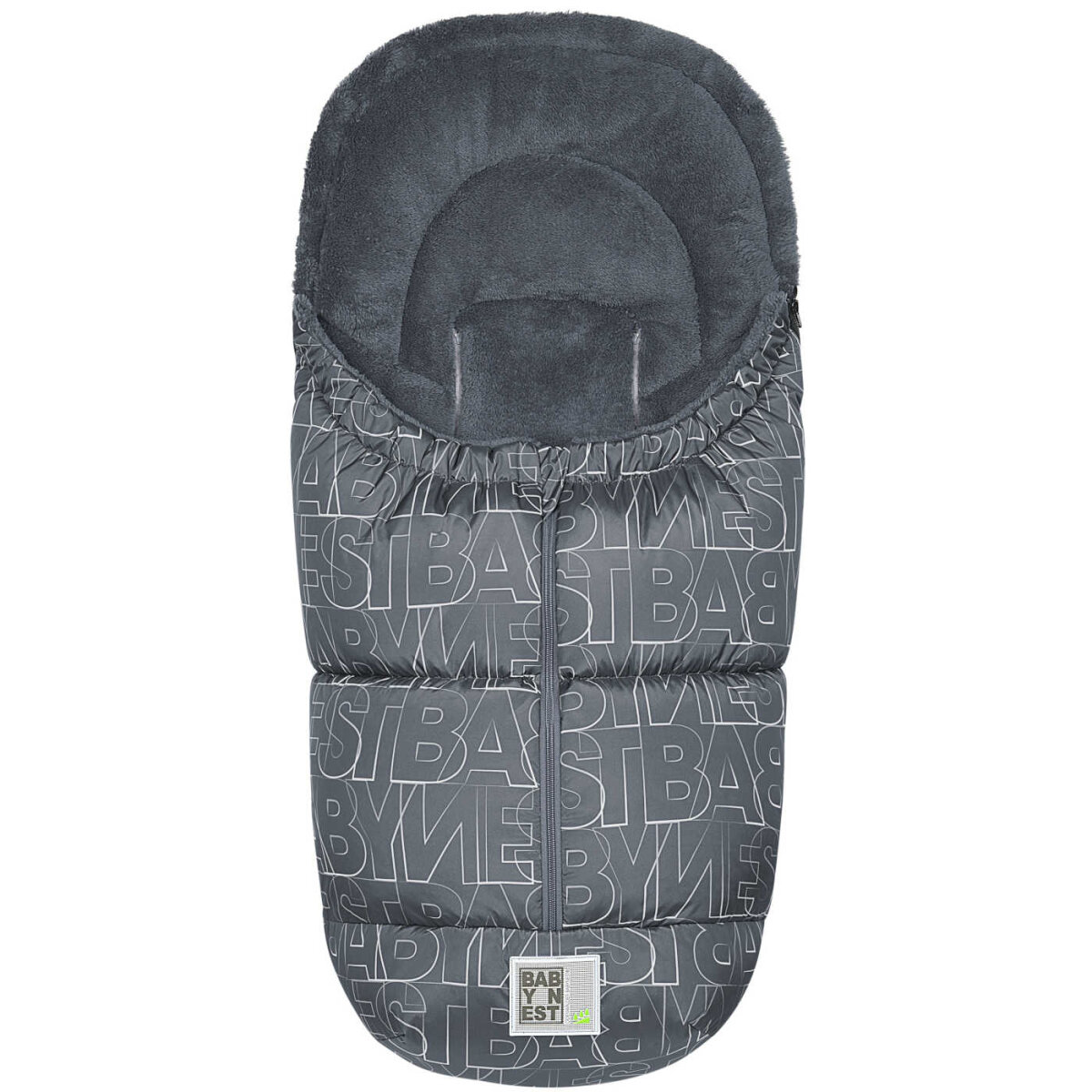 Bild von Odenwälder Fußsack Levi fashion letters BabyNest silver-grey