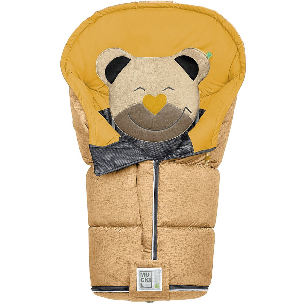 Bild von Odenwälder Fußsack Mucki L Fashion modern blizzard dark mustard