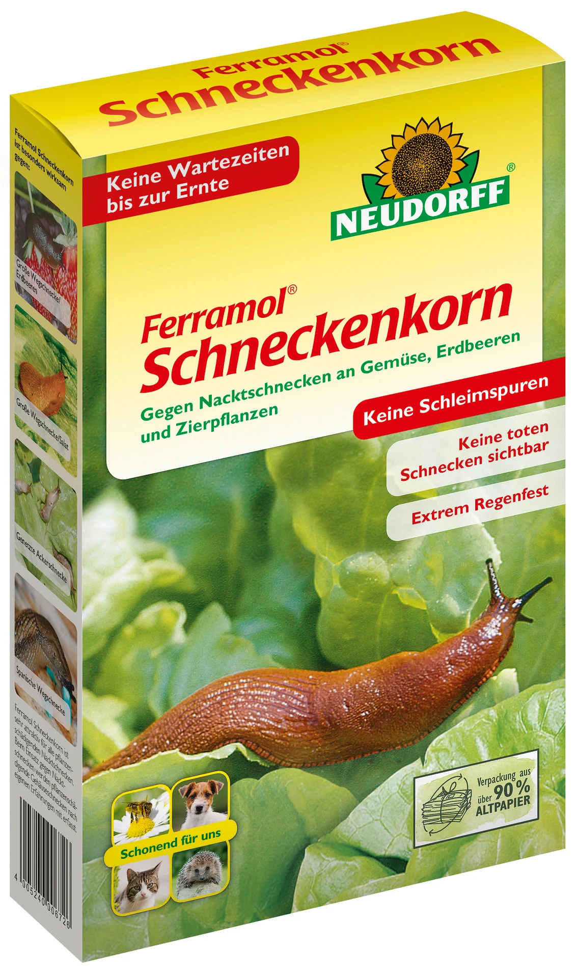 Bild von Neudorff Ferramol Schneckenkorn. Zuverlässiger und schneller Schneckenschutz. Als wirksames Mittel zur Schneckenabwehr auch für den ökologischen Landbau geeignet, 1x 1Kg, braun