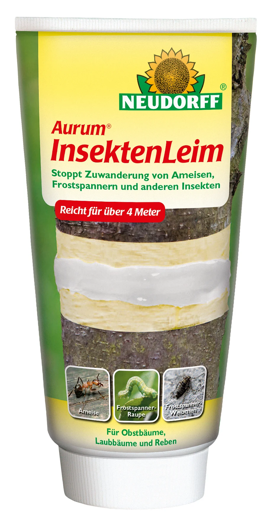 Bild von Neudorff Insektenvernichtungsmittel Aurum InsektenLeim, 125 g, 125 g, unüberwindliche, mechanische Barriere gegen Insekten
