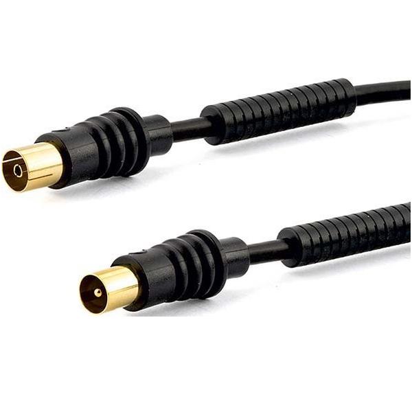 Bild von E+P AB 301 G. Anschluss 1: coax, Anschluss 2: Koaxial, Beschichtung Verbindungsanschlüsse: Gold. Kab (95 dB, Antennenkabel), Antennenkabel