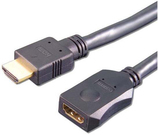 Bild von e&p Elektrik Handels GmbH & Co.KG HDMV 402 - 2 m - HDMI Typ A (Standard) - HDMI Typ A (Standard) - 3D - 0,1 Gbit/s - Schwarz (HDMV 402)