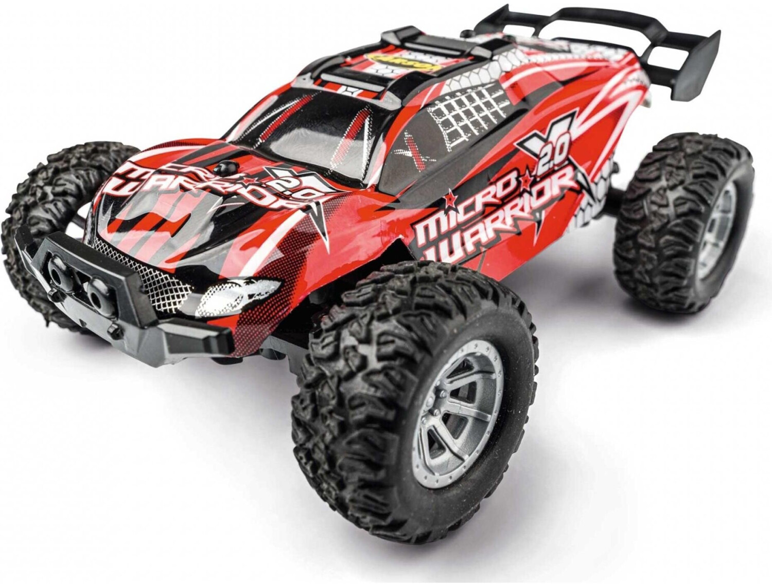 Bild von Carson 500404225 1:32 Micro X-Warrior 2.0 2.4G 100% RTR Ferngesteuertes , RC Spielzeug mit Funktionen, RC Fahrzeug mit Rampe, 100% Komplettset Rot