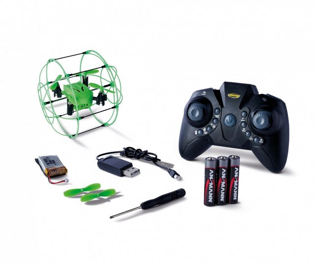 Bild von Carson 500507175 500507175 X4 Cage Copter Autostart, 2.4G 100% RTF-100% flugfertig, Ferngesteuerter, RC, inkl. Batterien und Fernsteuerung, Quadcopter für Kinder