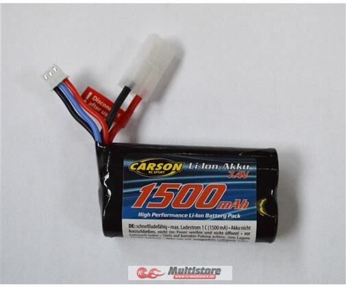 Bild von CARSON Li-Ion Ersatzakku FE-Linie RC Cars 7,4V 1500mAh / 500608199