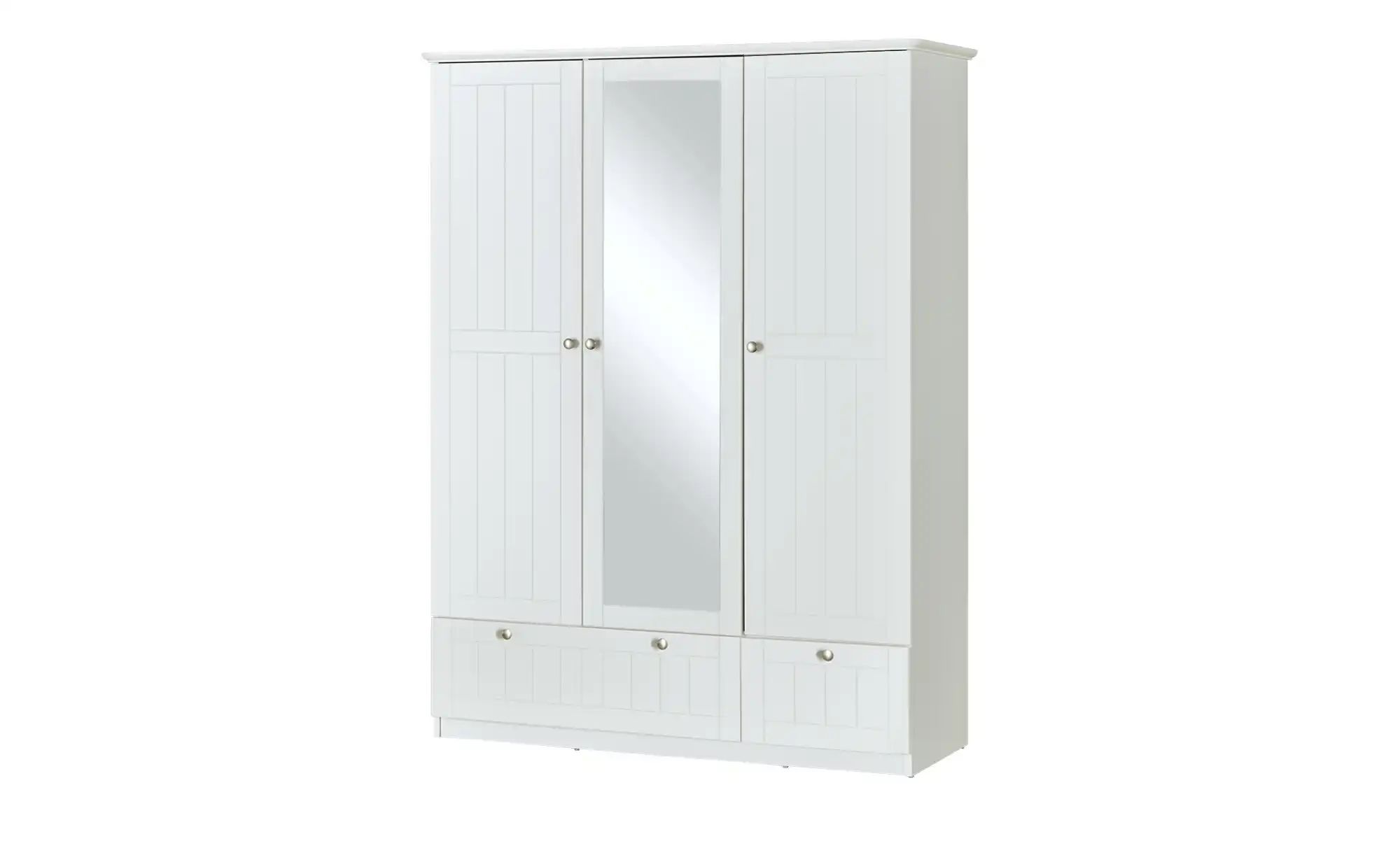 Bild von Mia & Mo Kleiderschrank  Suna ¦ weiß ¦ Maße (cm): B: 140 H: 187 T: 56 Babyzimmer & Kinderzimmer > Babyzimmermöbel > Babyschränke - Sconto