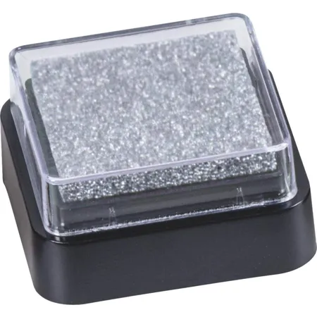 Bild von 10 x Heyda Stempelkissen Mini getränkt 3x3cm silber