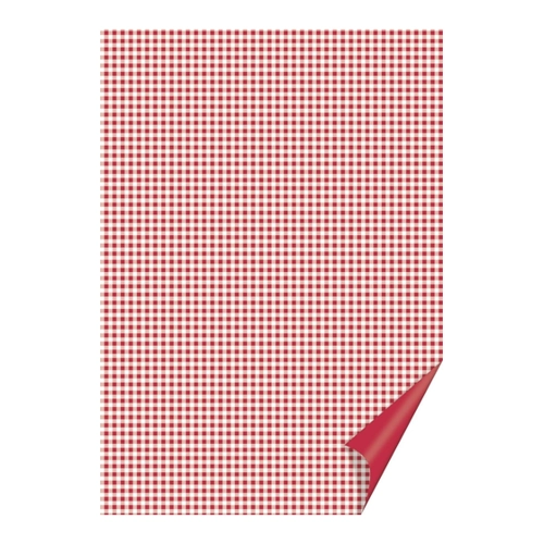 Bild von HEYDA Bastelkarton Happy Papers 'Karos' in Rot, DIN A4