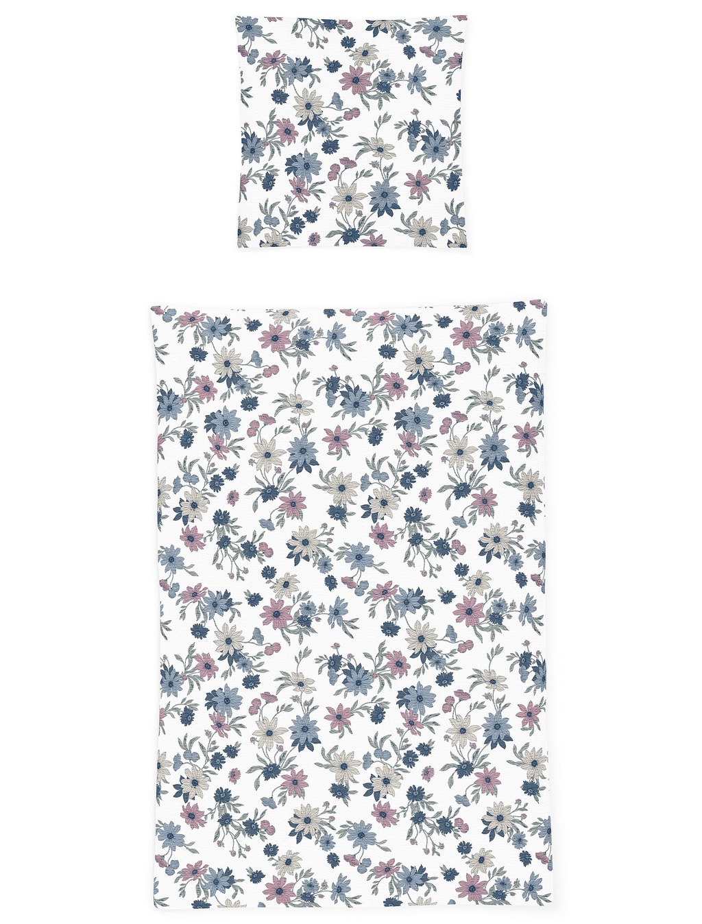 Bild von Irisette Bettwäsche Seersucker Bettwäsche Set Easy 155 x 220 cm bunt, Baumwolle, 2 teilig, bettwäsche 155x220 baumwolle reißverschluss warm baumwolle bettwäsche