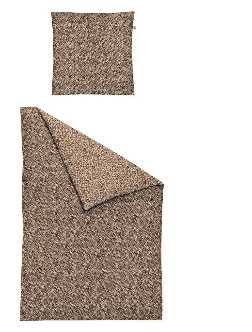 Bild von Irisette Bettwäsche Flausch-Cotton Bettwäsche Set Mink 8871 135 x 200 cm kupfer, Baumwolle, 2 teilig, bettwäsche 135x200 baumwolle bettwäsche 135x200 mit reißverschluss
