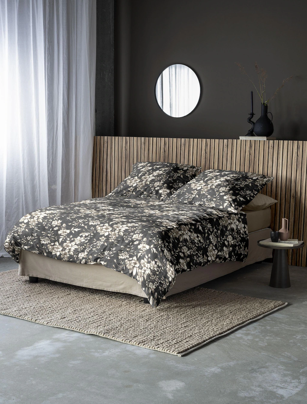 Bild von Irisette Flausch-Cotton Bettwäsche Zobel 8558 grau, 1 Bettbezug 135 x 200 cm + 1 Kissenbezug 80 x 80 cm