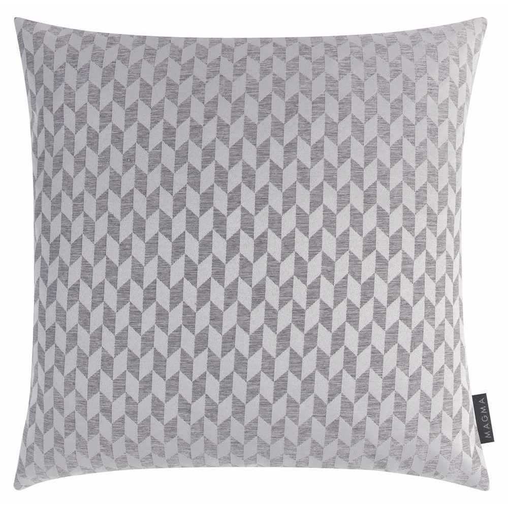 Bild von Magma Jacquard Kissenhülle Rauten Ruvido Grau 50x50 cm