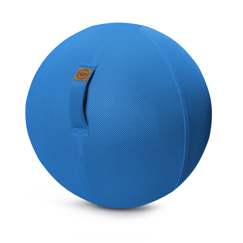 Bild von Sitting Ball MESH Sitzball mit Netzstoff, ergonomisch Sitzen im Büro & Zuhause, 65 cm Ø, Gymnastikball, Fitnessball mit Tragegriff, 30°C waschbar, Petrol
