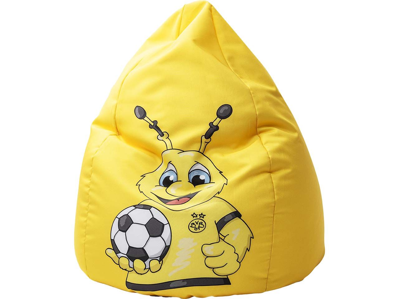Bild von MAGMA Sitting Point BVB Sitzsack 220L VIP - Emma, 70x110 cm, robust und reißfest, Füllung aus 100% Qualitäts-EPS, EPS Safety Lock System, Made in Germany, gelb-schwarz