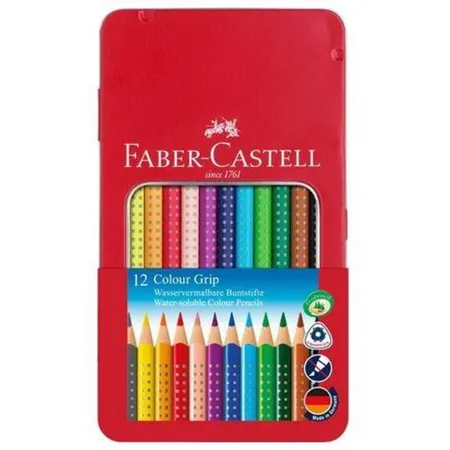 Bild von Faber-Castell Buntstift Faber-Castell Colour Grip Buntstift - 12er-Metalletui