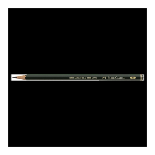 Bild von Bleistift CASTELL® 9000 - H, dunkelgrün