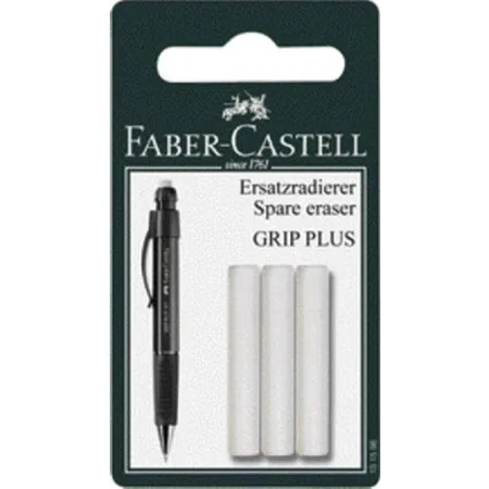 Bild von FABER-CASTELL 131598 - Ersatzradierer für Druckbleistift Grip Plus, 3 Stück