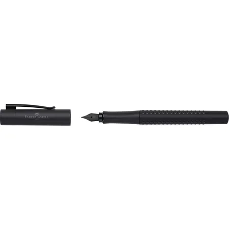 Bild von Faber-Castell Füllhalter GRIP Edition M, mit schwarzer Feder, Soft-Griffzone und Edelstahlclip