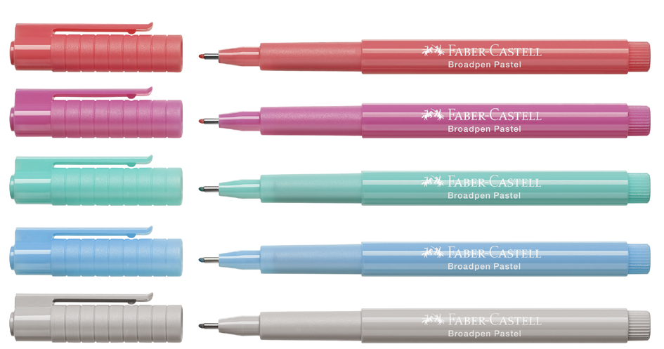 Bild von Faber-Castell, Schreibstifte, Fineliner Broadpen 1554 0.8 mm, Pastellgrau (Hellgrau, 1 x)