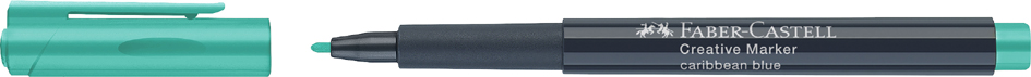 Bild von Faber-Castell Creative Marker Pen Farbe 156 Karibikblau Färben Zeichnen Schreiben Kunst Home Office Künstlerbedarf