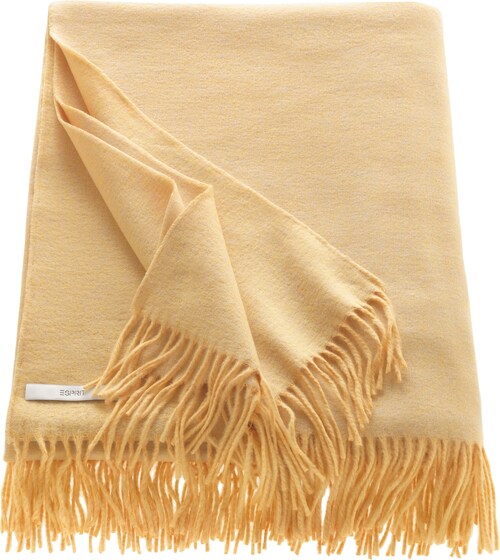 Bild von Esprit Wohndecke "Melange", in Melangeoptik und mit Fransen, Kuscheldecke