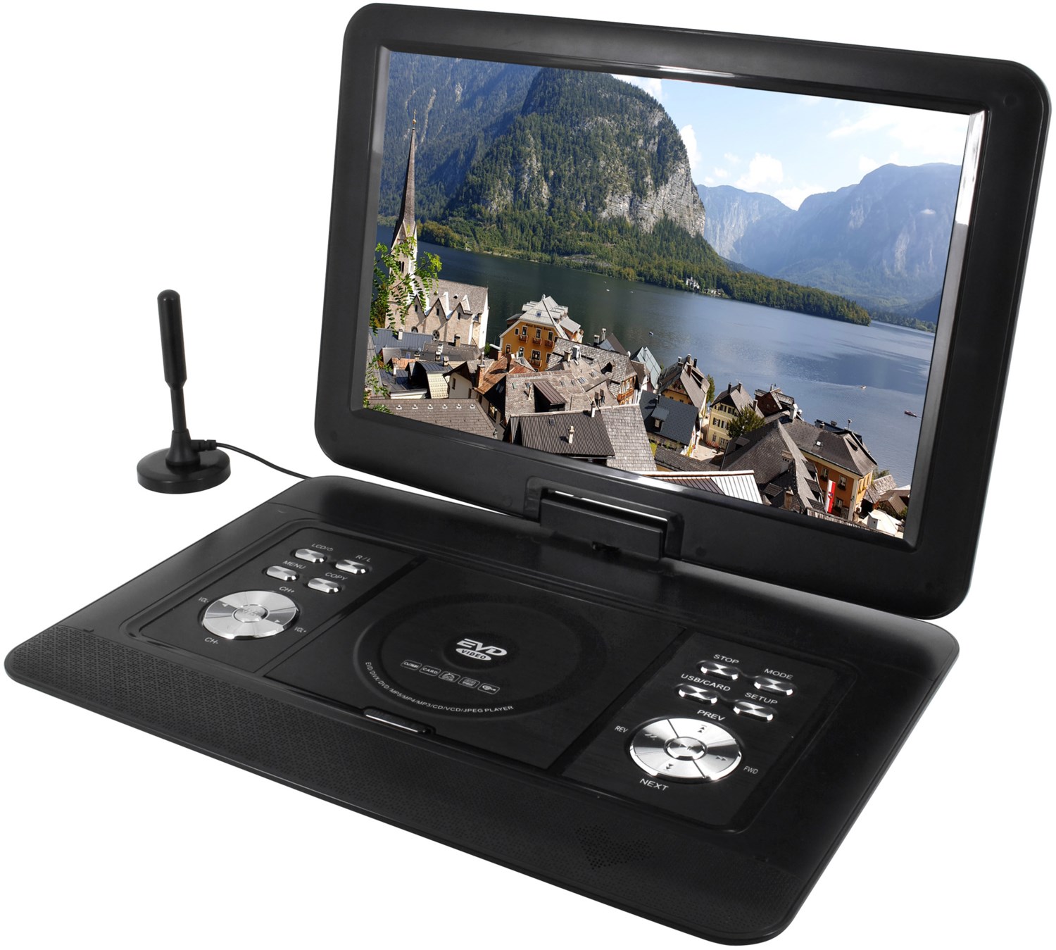 Bild von Soundmaster PDB1600SW Tragbarer DVD-Player 39.1cm 15.4 Zoll EEK: D (A - G) Akkubetrieb, inkl. DVB-T