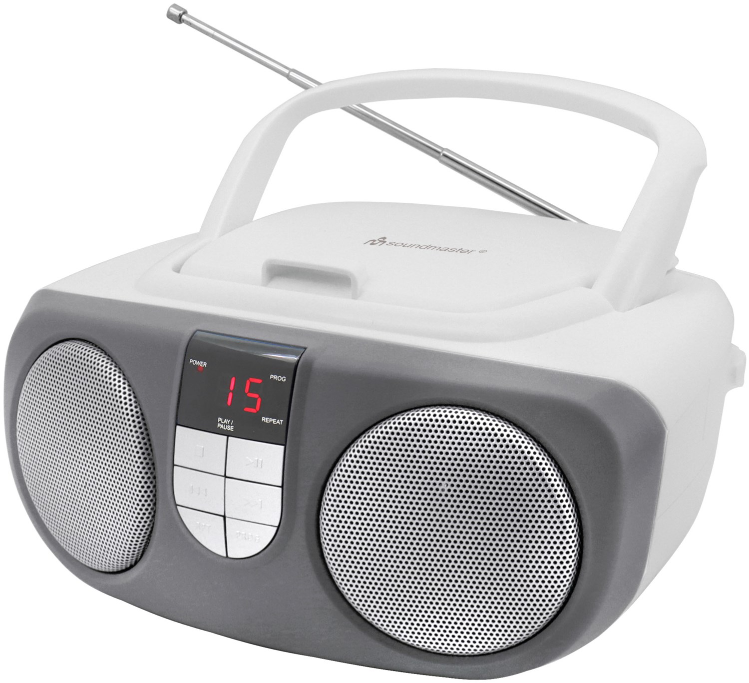 Bild von Soundmaster SCD1400 tragbares Radio CD-Player AUX-IN Kinderradio Seniorenradio UKW-Radio (Tragbarer CD-Player, Batteriebetrieb möglich. Kinderradio)