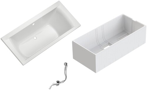 Bild von OTTOFOND Badewanne "Set Duobadewanne", (3 tlg.), 1700/750 mm, Duobadewanne