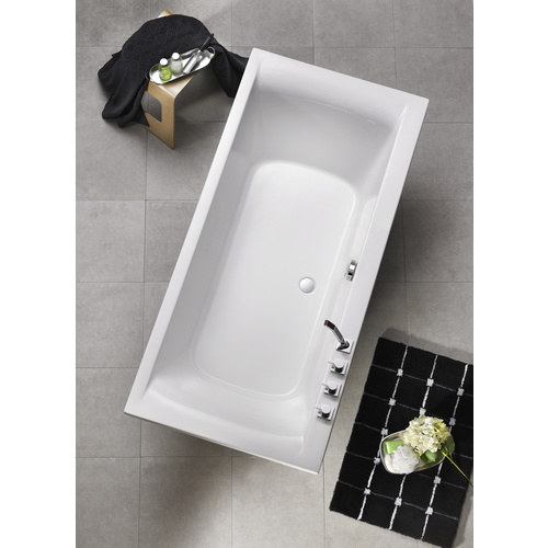 Bild von OTTOFOND Badewanne »Rosa«, BxHxL: 90 x 45 x 200 cm, rechteckig - weiss