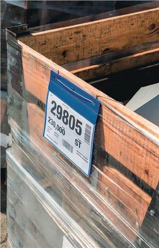 Bild von Dokumententasche B210xH297mm, DIN A4 hoch m.flex.Drahtbügel blau Pak.a 50 St.