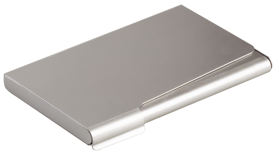 Bild von DURABLE Visitenkartenhülle Visitenkarten-Box für 20 Karten metallic silber